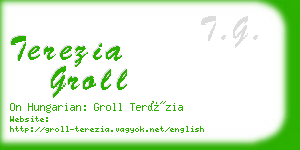 terezia groll business card